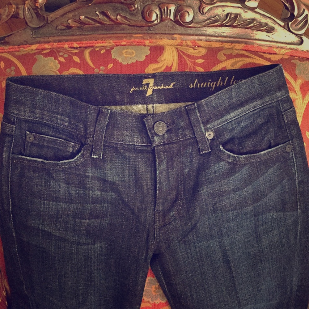 7 for all mankind straight leg jeans